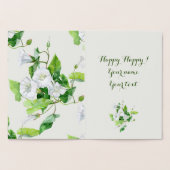 Carte Dorée Fleur blanche (Intérieur)