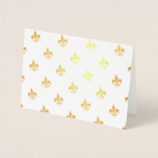 Carte Dorée Fleur De Lis (Devant)
