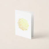 Carte Dorée Fleur De Vie - Indien Mandala 1 (Devant)