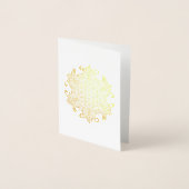 Carte Dorée Fleur De Vie - Indien Mandala 2 (Devant)