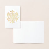 Carte Dorée Fleur De Vie - Indien Mandala 2 (Affichage)