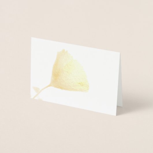 Carte Dorée Fleur sauvage Winecup (Devant)