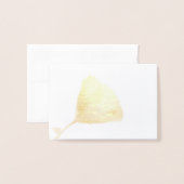 Carte Dorée Fleur sauvage Winecup (Devant avec enveloppe)