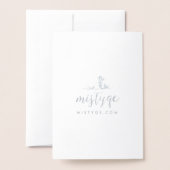 Carte Dorée Fleurs biologiques Salutation de la Fête des mères (Derrière avec enveloppe)