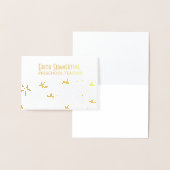 Carte Dorée Fleurs d'or (Affichage)