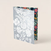 Carte Dorée Fleurs hongroises - argent (Devant)