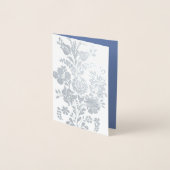 Carte Dorée Fleurs hongroises - argent (Devant)