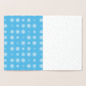 Carte Dorée Flocons de neige (Intérieur)