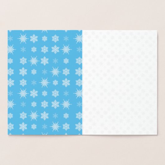 Carte Dorée Flocons de neige (Intérieur)