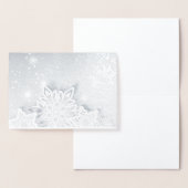 Carte Dorée flocons de neige 3D (Affichage)
