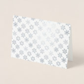 Carte Dorée Flocons et merveilles Vacances d'hiver Réel (Devant)