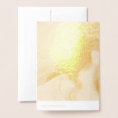 Carte Dorée Foi chrétienne Jésus Christ (Derrière avec enveloppe)