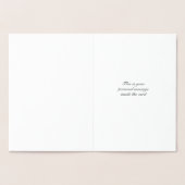 Carte Dorée Foi Espoir et Amour personnalisable (Intérieur)