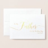 Carte Dorée Foil Card (Devant avec enveloppe)