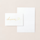 Carte Dorée Foil Churros Food Label Wedding Table Card (Affichage)