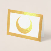 Carte Dorée Foil Crescent Moon (Devant)