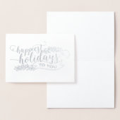 Carte Dorée Foil Les Vacances Les Plus Heureuses Pour Vous Car (Affichage)