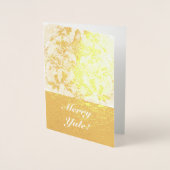 Carte Dorée Foil Merry Yule Berry Solstice (Devant)