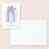 Carte Dorée Forfait Joyeux Noël Hanoukka Bow (Affichage)