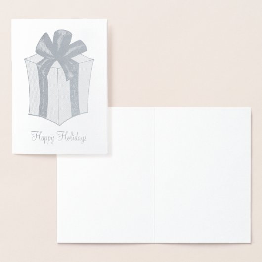 Carte Dorée Forfait Joyeux Noël Hanoukka Bow (Affichage)