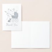 Carte Dorée Français Baby shower Bulldog Français Frenchie (Affichage)