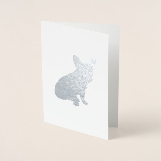 Carte Dorée Français Baby shower Bulldog Français Frenchie (Devant)