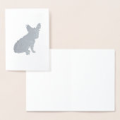 Carte Dorée Français Baby shower Bulldog Français Frenchie (Affichage)