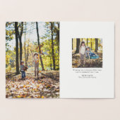 Carte Dorée Gloire à Dieu Noël religieux manuscrit (Intérieur)