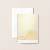 Carte Dorée Gold antique art chinois Joyeux anniversaire pour  (Derrière avec enveloppe)