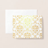 Carte Dorée Gold Damask (Devant avec enveloppe)
