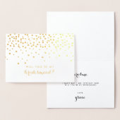 Carte Dorée | Gold Foil Confetti (Affichage)
