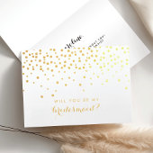 Carte Dorée  | Gold Foil Confetti