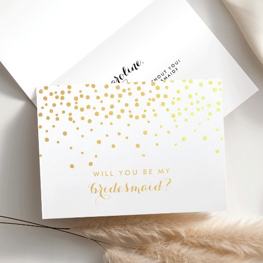Carte Dorée | Gold Foil Confetti