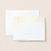 Carte Dorée Gold Foil Confetti Serez-vous mon chef d'honneur (Derrière avec enveloppe)