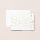 Carte Dorée Gold Foil Envoi d'amour Calligraphie Saint-Valenti (Derrière avec enveloppe)