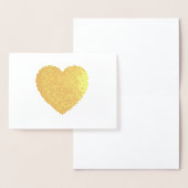 Carte Dorée Gold Foil Heart (Affichage)