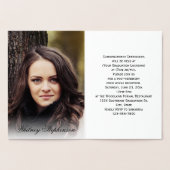 Carte Dorée Gold Foil Monogramme Photo College Graduation (Intérieur)