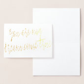 Carte Dorée Gold Foil Vous êtes mon rêve Devenez réalité (Affichage)