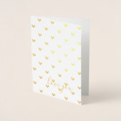 Carte Dorée Gold Hearts Vous Aimez (Devant)