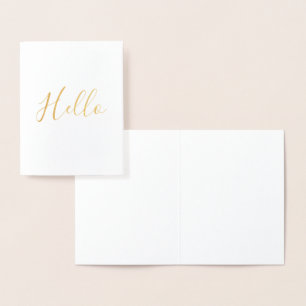 Carte Dorée Gold Hello