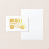 Carte Dorée Gold School Bus Driver Enseignant (Affichage)