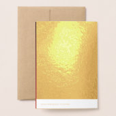Carte Dorée Gold Vietnamese Dragon Nouvel An 2024 RFC (Derrière avec enveloppe)