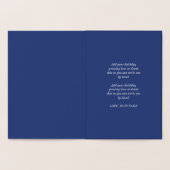 Carte Dorée Golden Gemini Constellation Joyeux anniversaire (Intérieur)