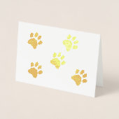 Carte Dorée Golden Paws (Devant)