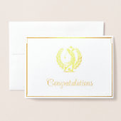 Carte Dorée Golf (Devant avec enveloppe)