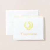 Carte Dorée Golf (Devant avec enveloppe)