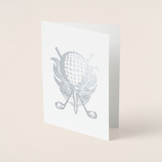 Carte Dorée Golf Instructor Pro Golf Course Ball Clubs Tee (Devant)