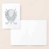 Carte Dorée Golf Instructor Pro Golf Course Ball Clubs Tee (Affichage)