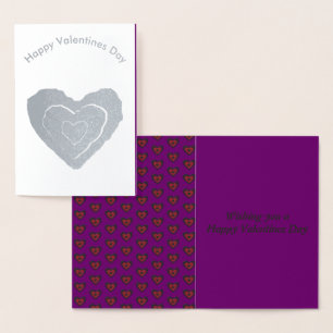 Carte Dorée Gothique Melting Love Heart Foil Card