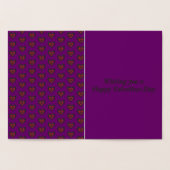 Carte Dorée Gothique Melting Love Heart Foil Card (Intérieur)